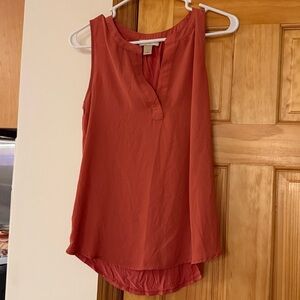 LOFT Terracotta Sleeveless Top